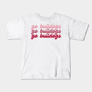 go bulldogs gradient Kids T-Shirt